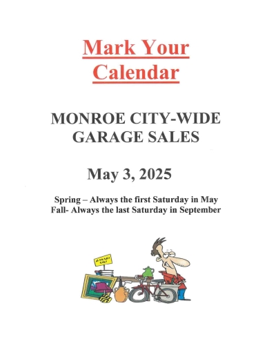 City Wide Garage Sales May 3rd, 2025