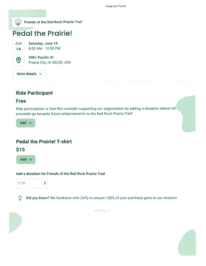 Pedal the Prairie Poster