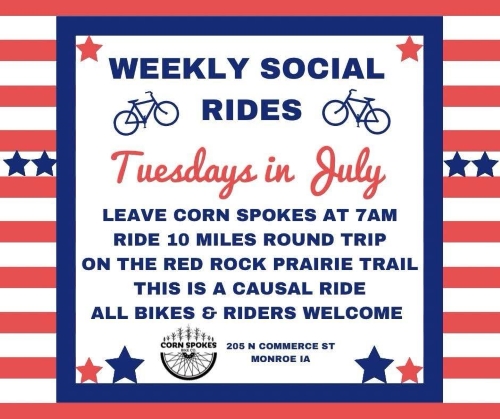 Weekly Social Rides Poster